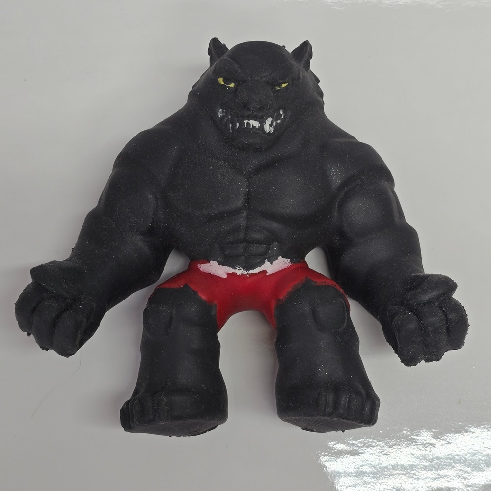 CICABOOM Elastikorps Fighter Dark Panther Figure‎ Black Red Squishy Monster Toy